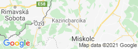 Kazincbarcika map